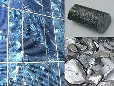 少し前の太陽光を構成するシリコン